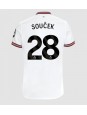 West Ham United Tomas Soucek #28 Venkovní Dres 2023-24 Krátký Rukáv